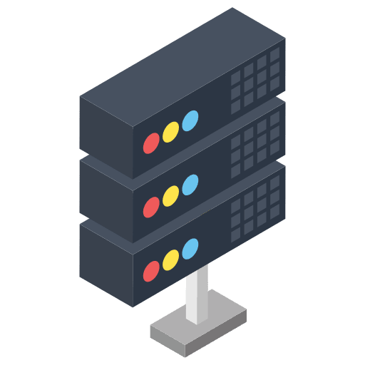 Data server file storage miscellaneous interface icon