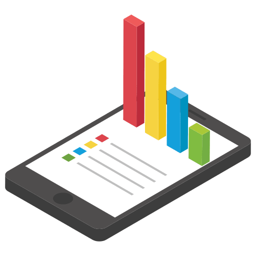 Bar chart integral area chart area icon