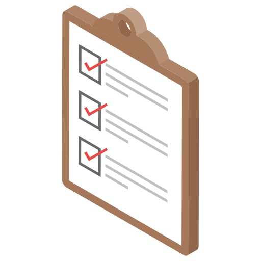 Checklist files and folders criteria check list icon