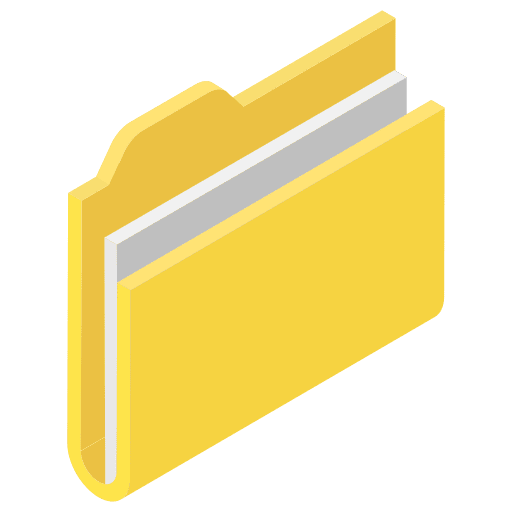 Folder files and folders office material storage icon
