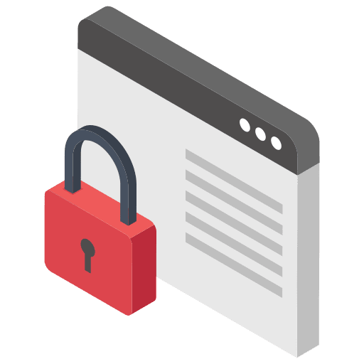 Web security web security defense web icon