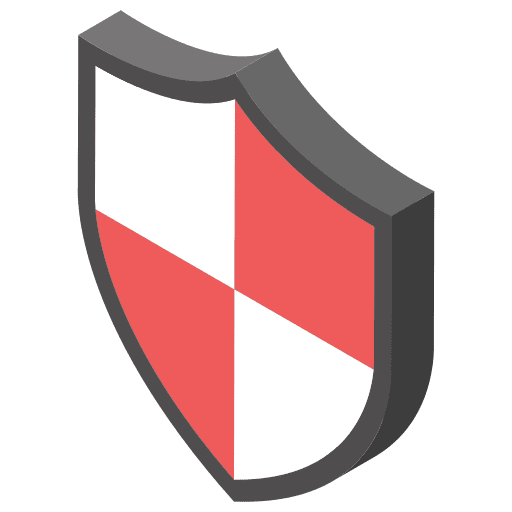 Protection shield weapons wellness icon