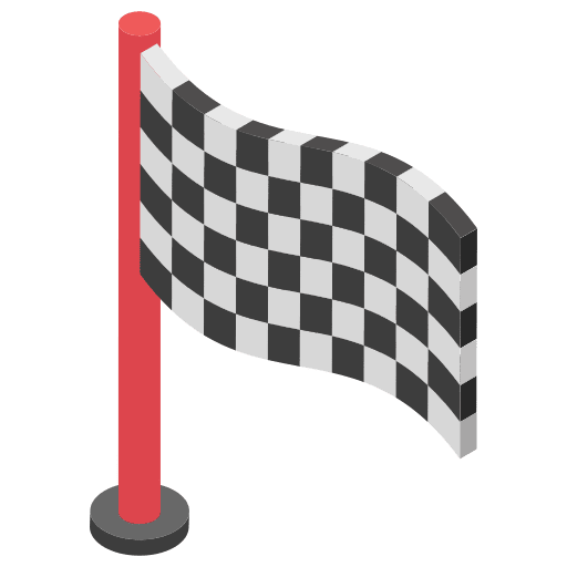Racing flag motor finish racing flag icon