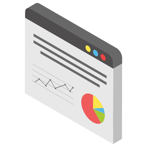 Web analysis chart stats web analysis icon