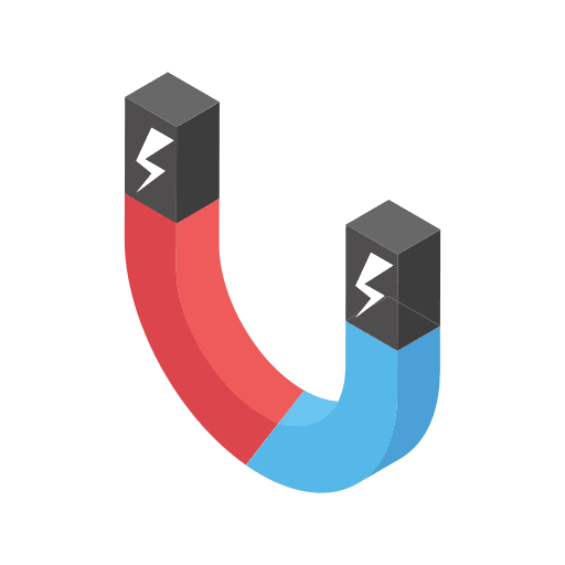 Magnet dollar money coin icon