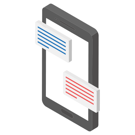 Mobile chat chat speech bubble conversation icon