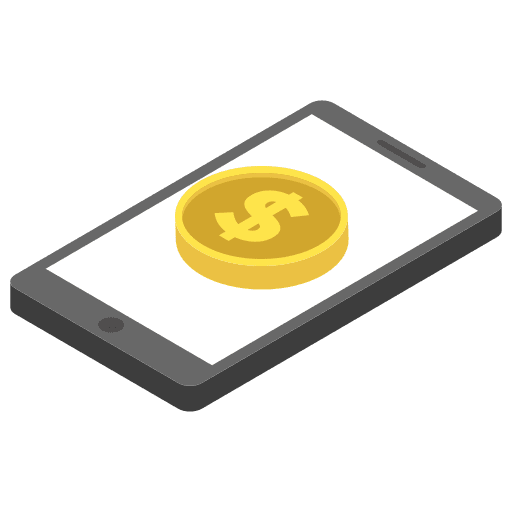 Mobile phones smartphone economic bussiness icon