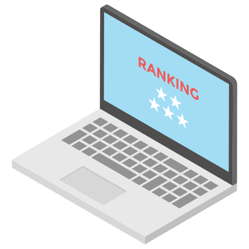 Ranking factor bussiness finance online icon