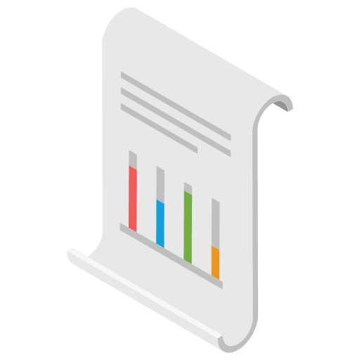 Statistics report business and finance progress development icon