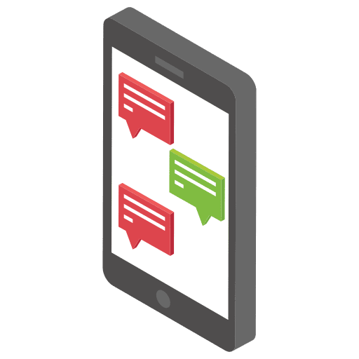 Mobile chat speech mobile chat conversation icon
