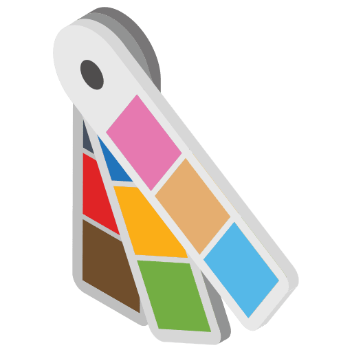 Palette brush art design icon