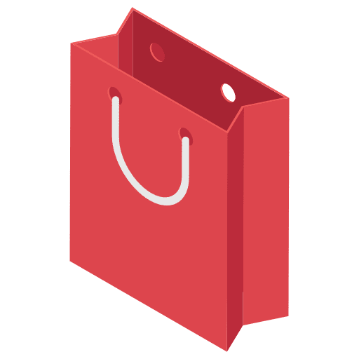Shopping bag business commerce shopping center icon