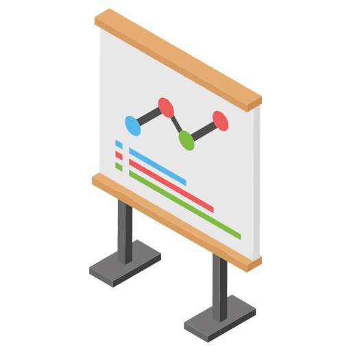 Growth chart business benefits report icon
