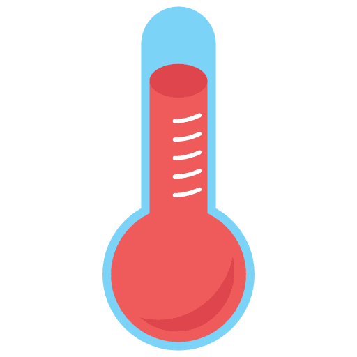 Thermometer climate warm sun icon