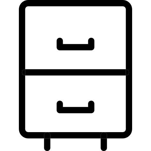 Cabinet drawer filing cabinet professions and jobs cabinet drawer icon