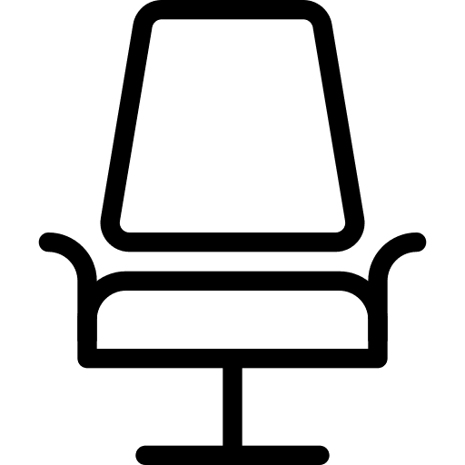 Chair office chair professions and jobs education icon