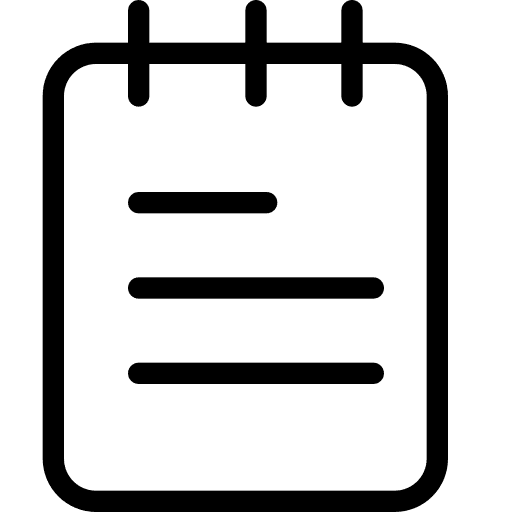 Notes organization notes date icon