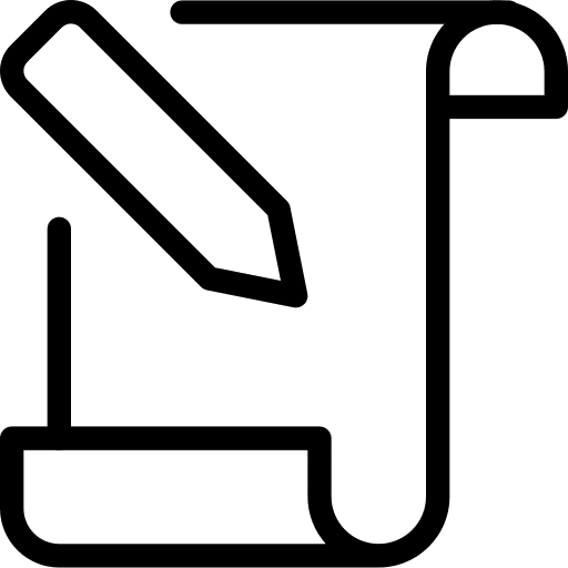 Letter feedback letter pen icon