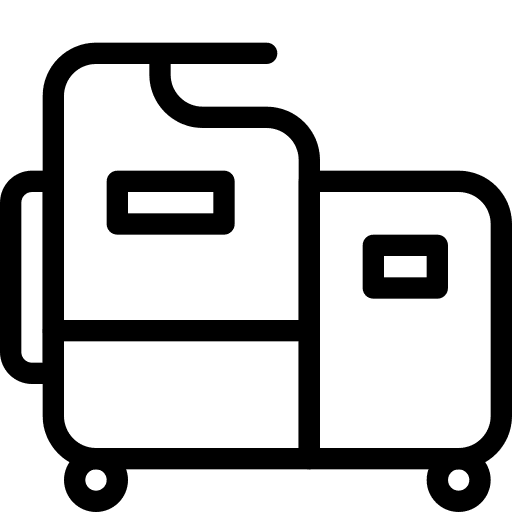 Machine machine office material professions and jobs icon