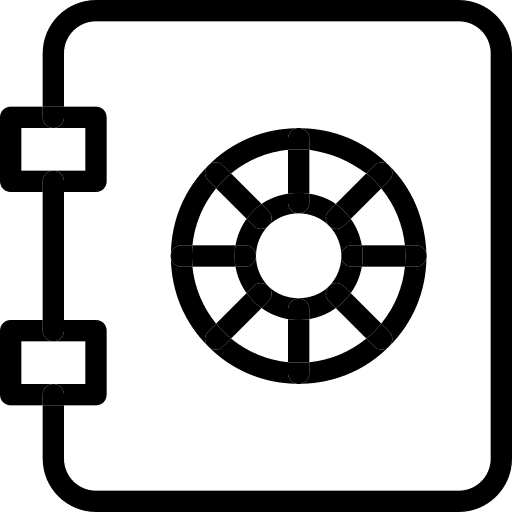 Safe bank business and finance deposit icon