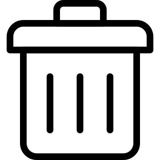 Trash can professions and jobs trash can basket icon