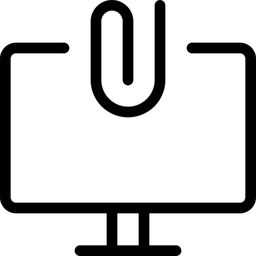 Computer interface attachment professions and jobs icon