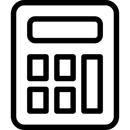 Calculator calculating technology technological icon