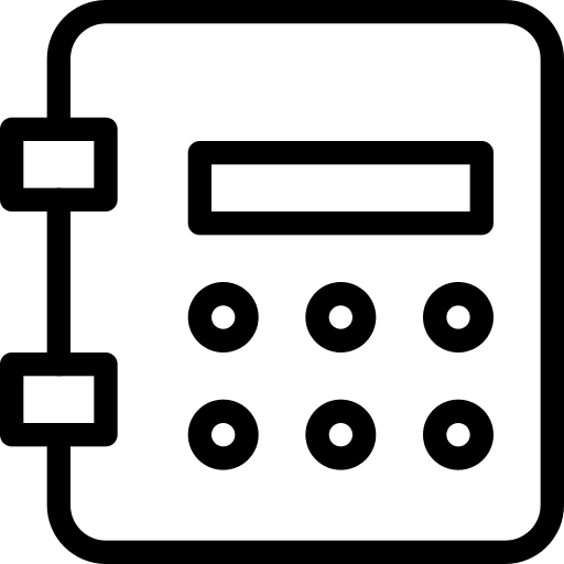 Deposit safety box deposit safe icon