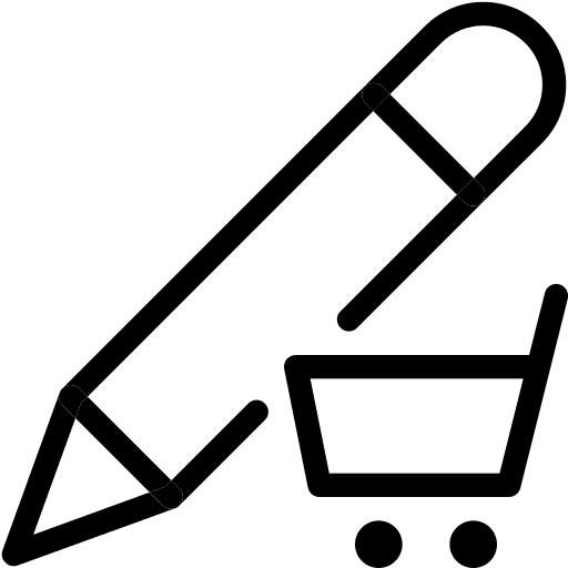 E-commerce signature professions and jobs business and finance icon