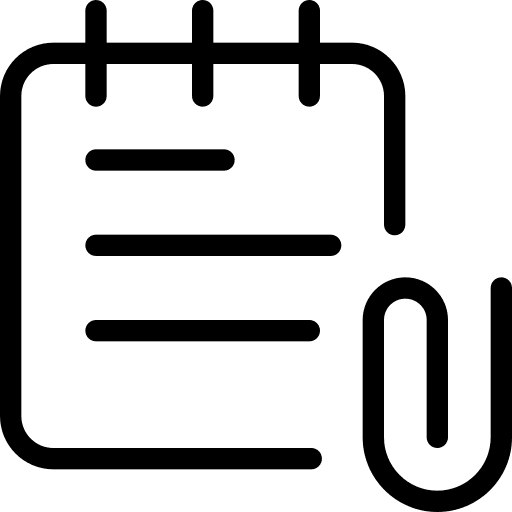 Attachment design date time and date icon