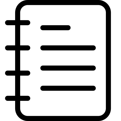 Note note professions and jobs schedule icon