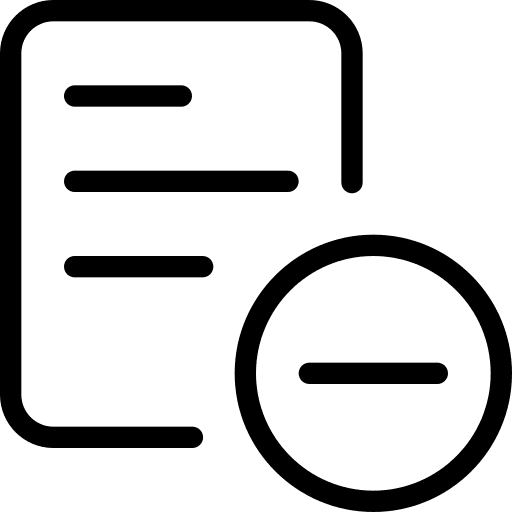 Remove interface schedule remove icon