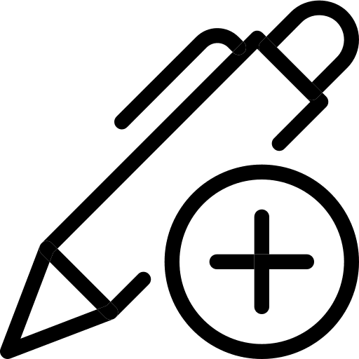 Stylus ui pen digital icon