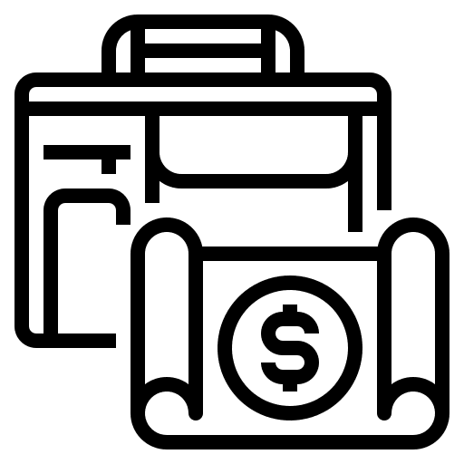 Briefcase bag business briefcase icon