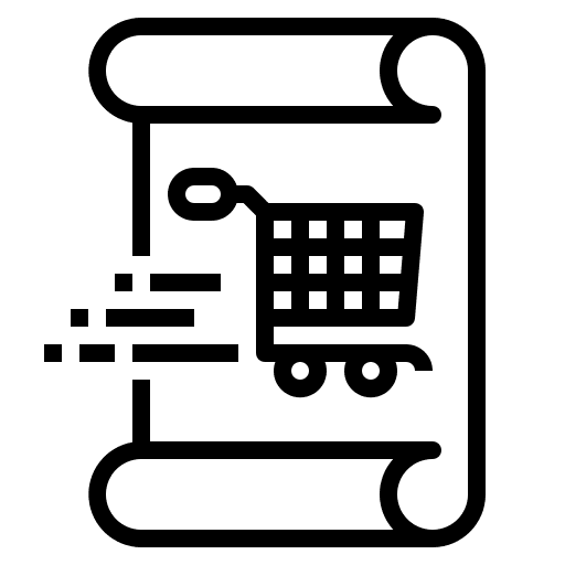 Order business and finance shopping cart order icon