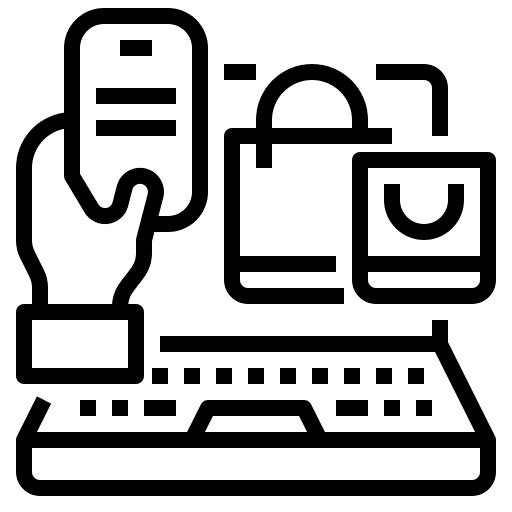 Shopping bag business and finance shopping bag icon