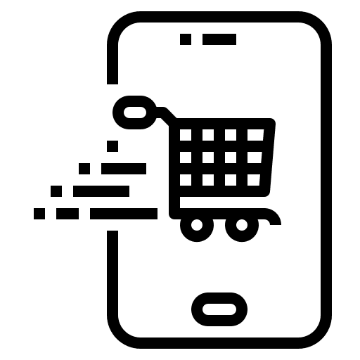 Shopping ecommerce online shop computer icon