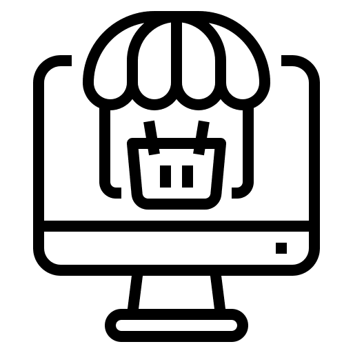 Online store online store business and finance ecommerce icon