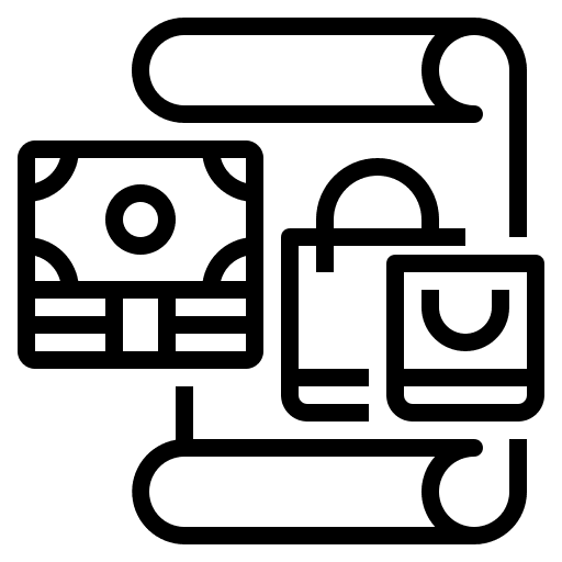 Payment shopping bag online shop commerce and shopping icon