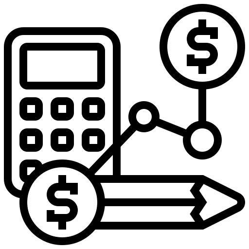 Accounting revenue accounting income icon