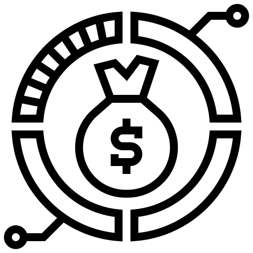 Asset management business and finance asset business icon