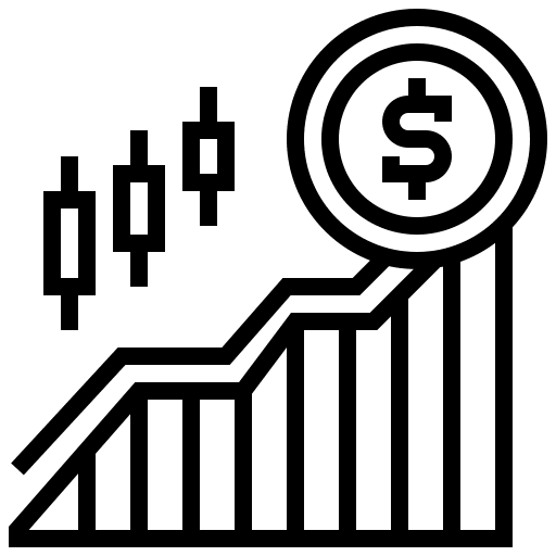 Stock market sales marketing stockbroker stock market icon