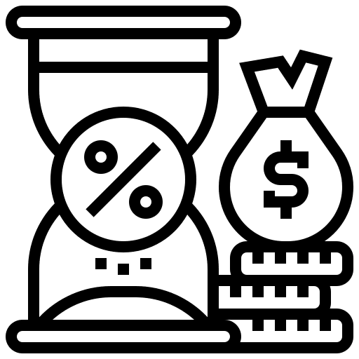 Taxation money percent payment icon