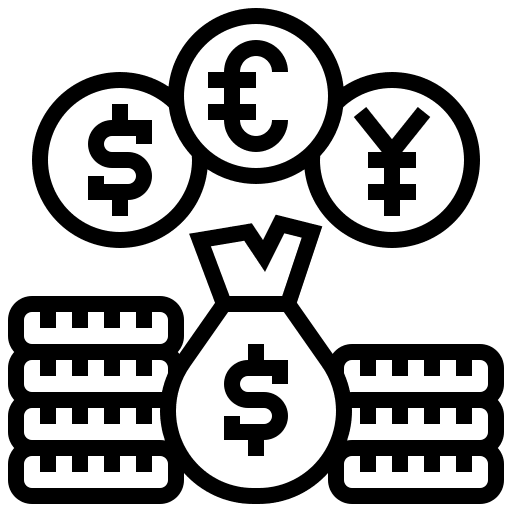 Currency coin currency coins icon