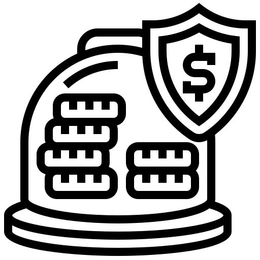 Deposit finance save money savings icon