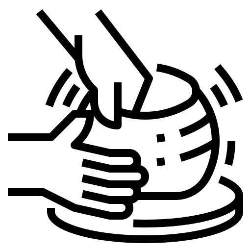 Porcelain art craft handcraft icon