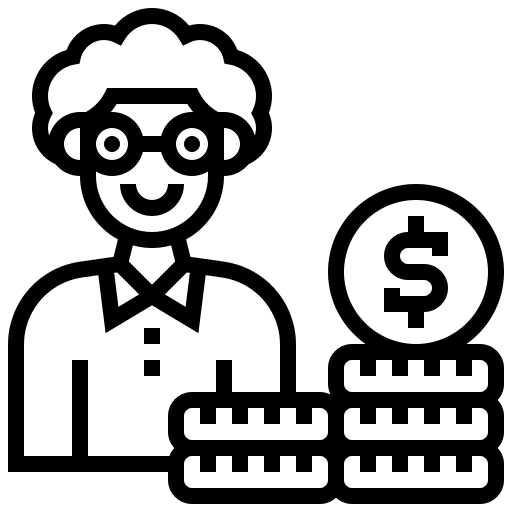 Retirement plan elderly retirement plan fund icon