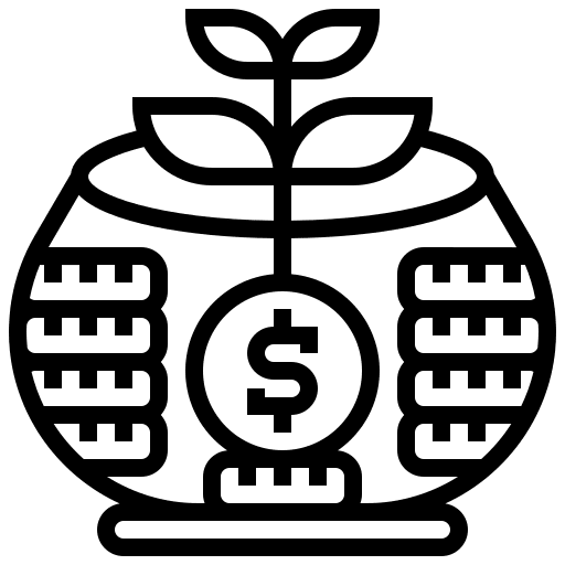 Saving bank savings save money icon