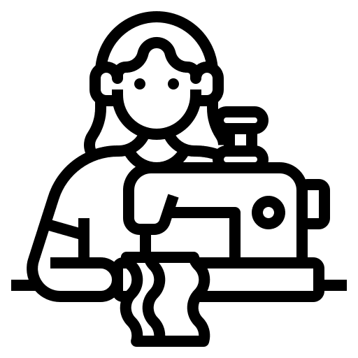 Sewing handcraft sewing machine atelier icon