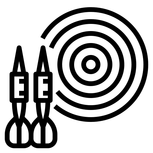 Darts archery seo and web target icon